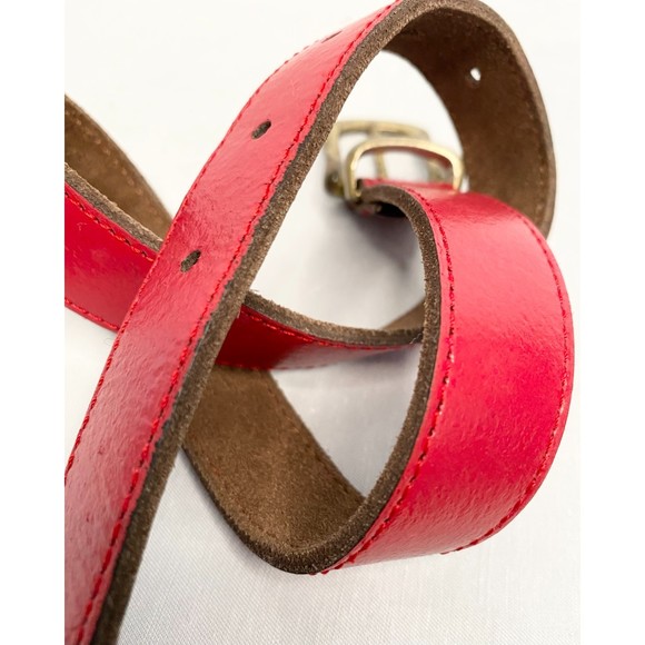 Capezio Argentina Belt Genuine Leather Cherry Red Size XXSmall - Picture 3 of 7